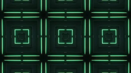 Green Neon Light Sequence 07