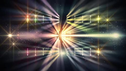 Dynamic Stage Lights Rays Background Loop