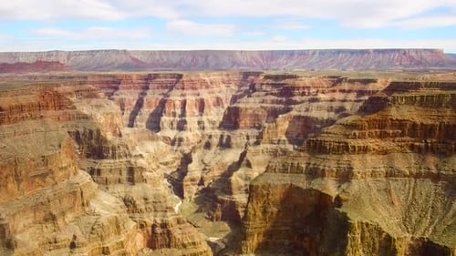 Landscape and Nature Concept - Aerial View of Grand Canyon Channel From