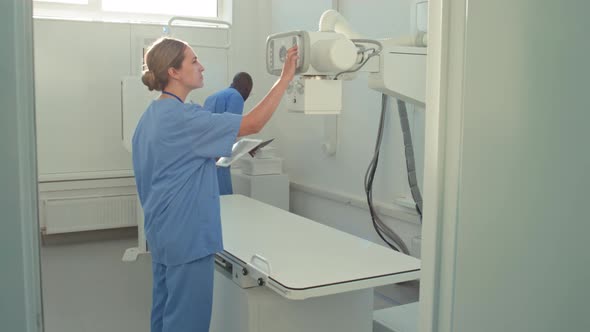 Two Radiologists At Work In Hospital, Medical Stock Footage ft ...