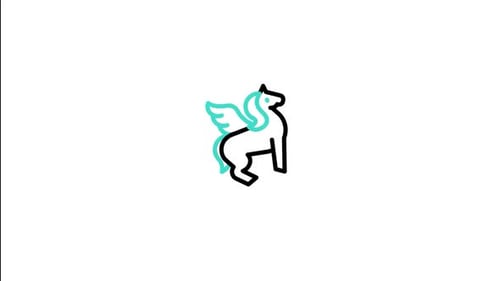 Animiertes Pegasus-Symbol