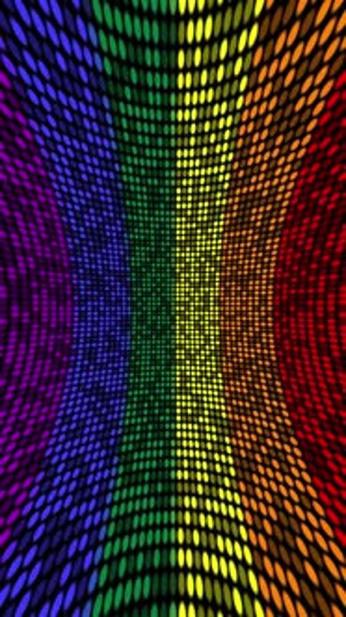 Vibrant Abstract Rainbow Grid Pulsating Background
