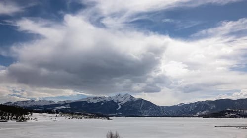 Time Lapse of clouds above the Rocky Mountains