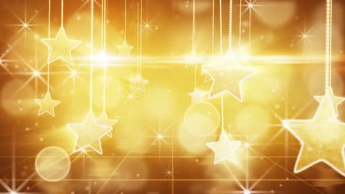 gold christmas hanging decorations loopable flying