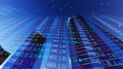 Financial Center And Stock Market Background