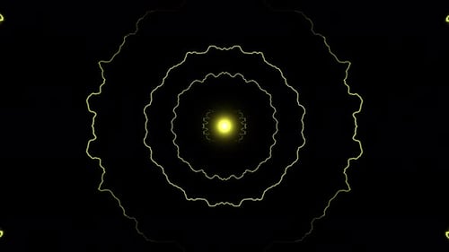 Abstract Electric Rings Background Animation