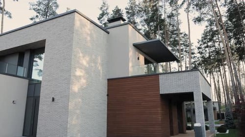 The Modern Architectural Design Boasts Beauty Within a Tranquil and Serene Forest Setting