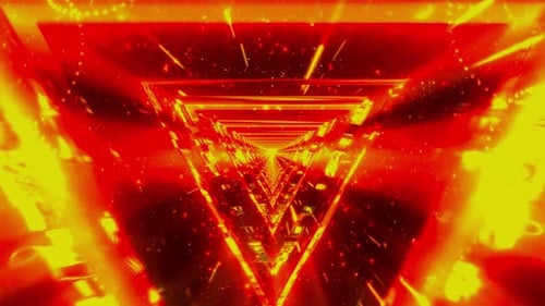 Cyberpunk-Neonpartikel-Swirbeltunnel