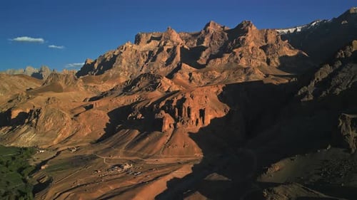 Rocky Mountains During the Day Drone Flight