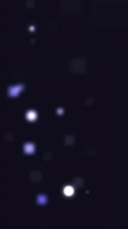 Abstract Floating Blue Light Particles Background