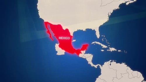 Mexico Glow Map für Inhalte in sozialen Netzwerken