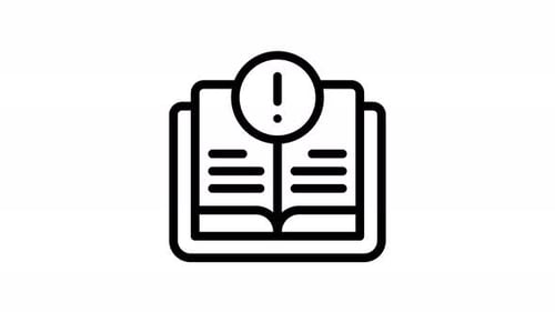 animation d'icônes de ligne d'apprentissage