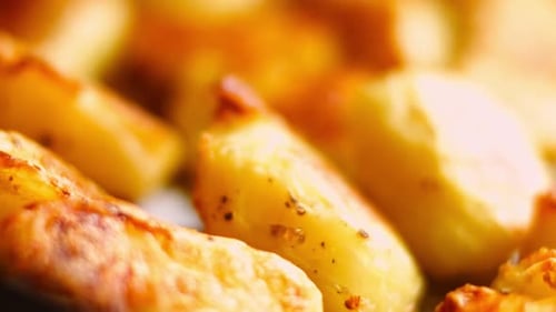 Close Up of Cooked Potatoes