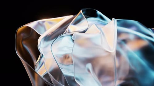 Fließender transparenter mehrschichtiger Stoffhintergrund