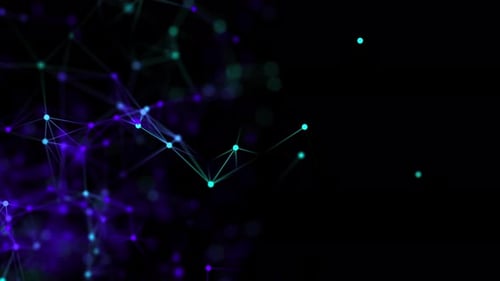 Abstract Glowing Plexus Network Background Loop V15