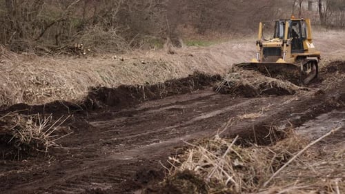 Construction Machinery Equipment Earth Building Bulldozer Earthmoving Machine Technology Industrial