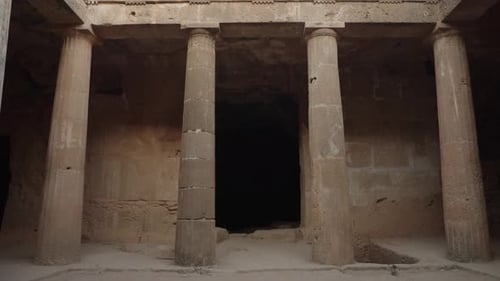Ancient Greek Ruins on a Sunny Summer Day