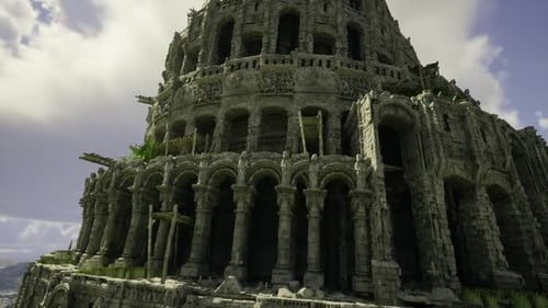 Une forteresse imposante mêlant Foggy Horizon et Mystique