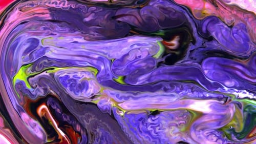 Abstrakte bunte Tintenbewegungen breiten sich auf der Wassertextur aus 1014
