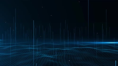 Futuristic Digital Data Network Background Animation