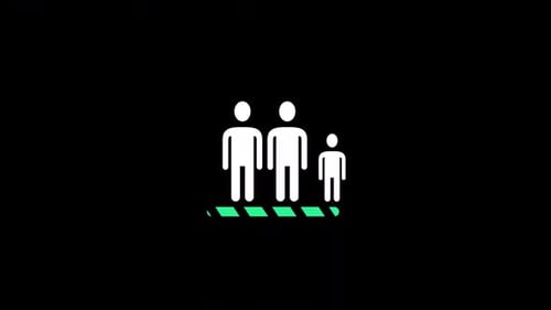 Minimalist Animated People Icons for Social Concepts and Infographics