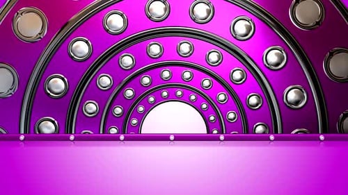 Circles Stage Disco Lights Animation Video