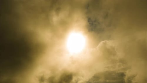 Clouds Obscuring Sunlight Creating an Overcast Sky