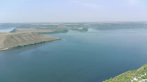 Bakota Ukraine Amazing Landscape Water Views From A Bird's Eye View.