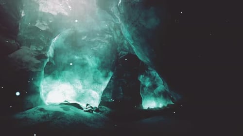 The Polar Arctic Northern Ice Cave in Norway