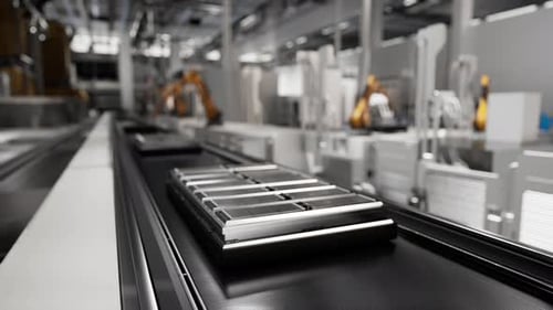 Bloc-batterie pour véhicules électriques sur chaîne de montage automatisée