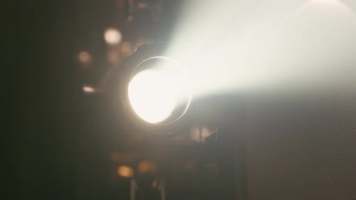Vintage Film Projector Shines a Bright Light