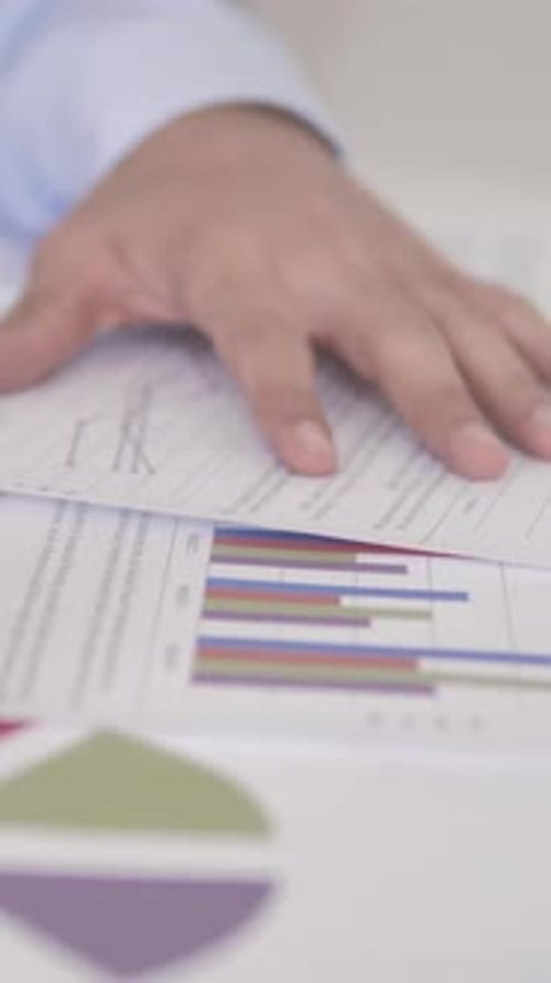 Working on Documents in Office, Vertical Video