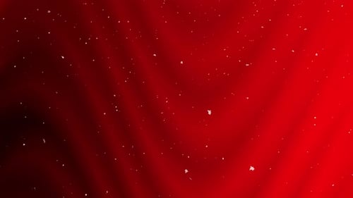 Abstract Fluid Red Background Loop with Drifting Particles