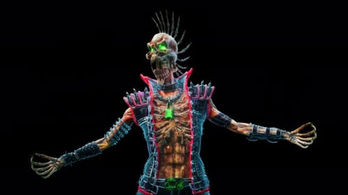 Punk Skeleton VJ Loop