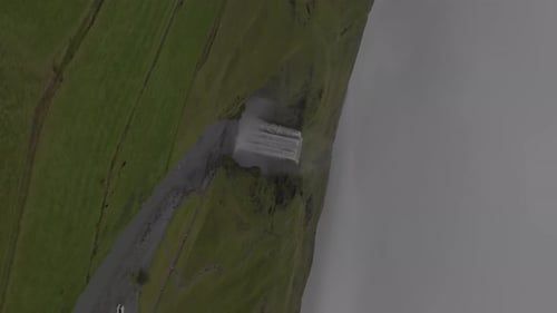 Majestic Waterfall in Iceland's Landscape