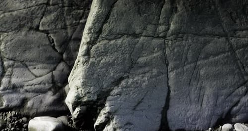 Natural Stone Textures Revealing the Rugged Beauty of a Rocky Coastline