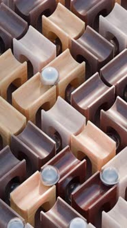 Animação 3D em loop de pontes giratórias