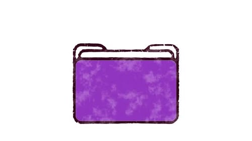 Purple Folder Animation A Simple Transition