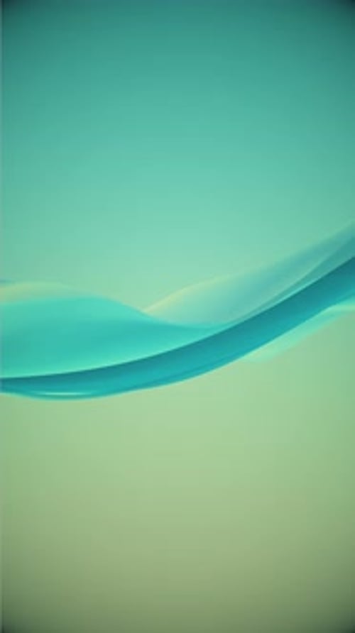 Vertical Seafoam Cyan Colorful Gradient Wave Abstract Background Loop