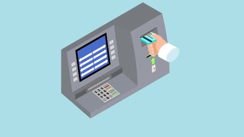 ATM Usage Animation 4K