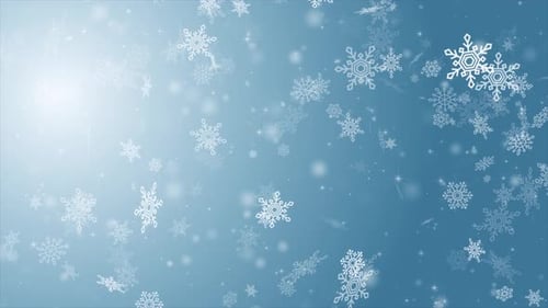 Christmas Snowflake Background Loop V4