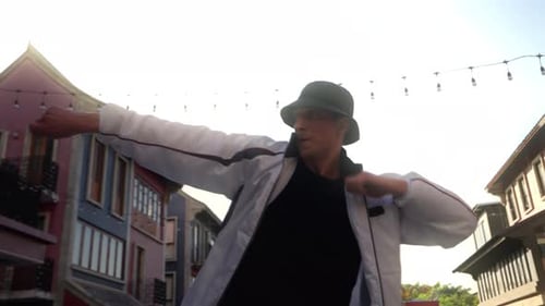Urban Hip Hop Dancer Performing In Bangkok