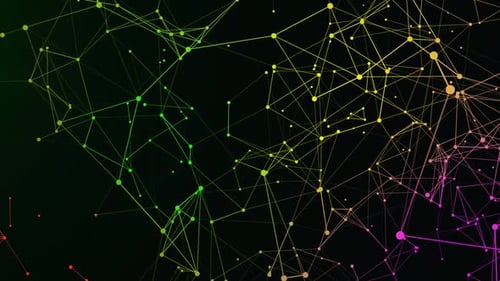 Plexus Background: Abstract Digital Data Network connection technology Plexus Business 4k Loop. 6022