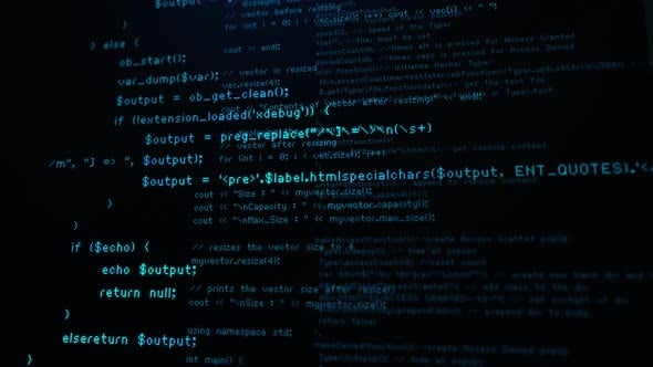 Program Code Scrolling Up, Backgrounds Motion Graphics ft. algorithm ...