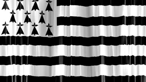 Brittany Flag Curtain Wave