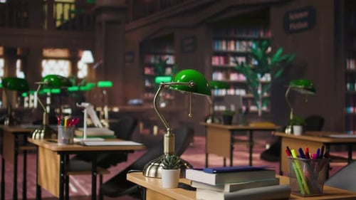 Grand Serene Academic Library Featuring Traditional Architecture for Quiet Study