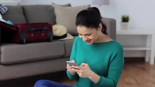 Travel App Happy Woman Montage
