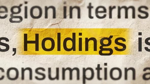 Holdings Text News