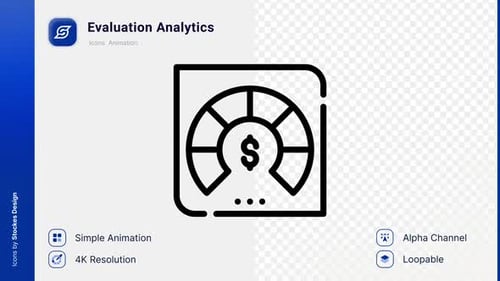 Animation Evaluation Analytics Icon