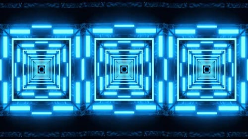 Hypnotic Light Spiral Tunnel